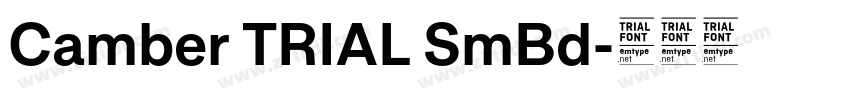 Camber TRIAL SmBd字体转换